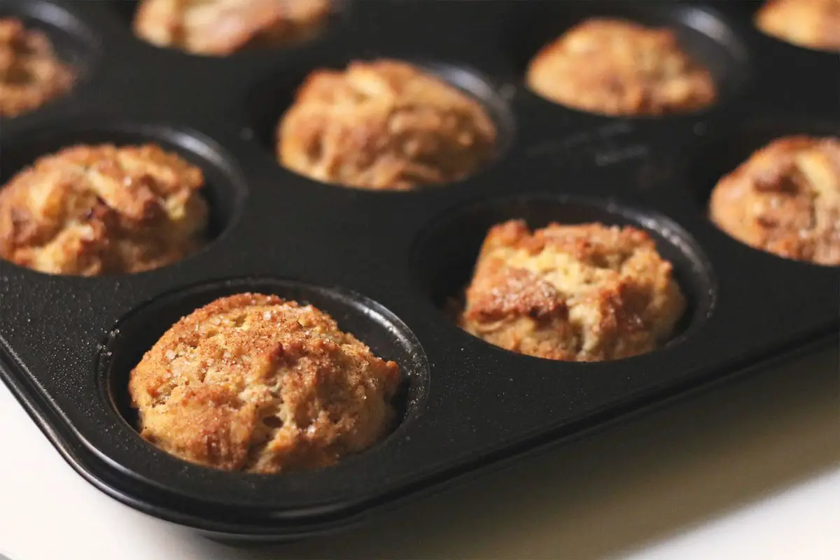 Whole Wheat Banana and Green Apple Muffins