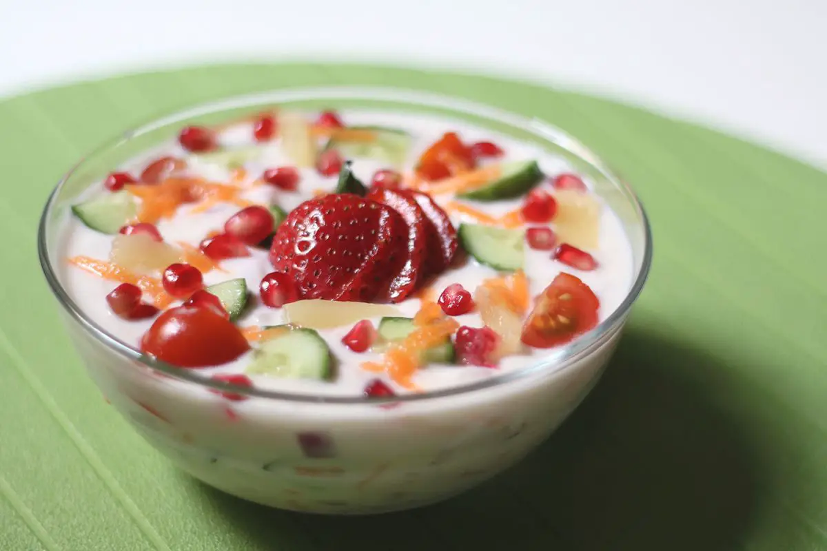 Fruit and Veg Yogurt Salad