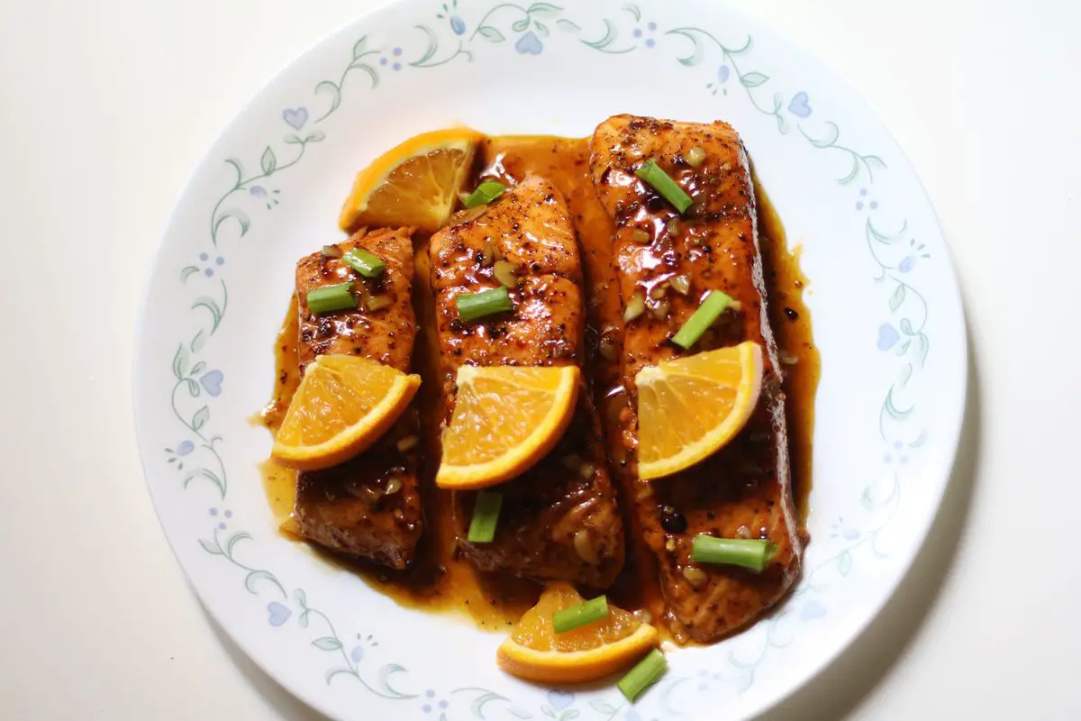 Orange Honey Glazed Salmon