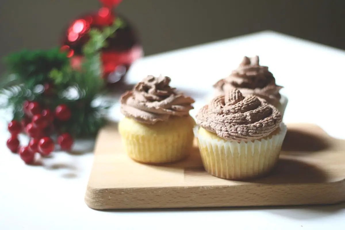 Vanilla Cupcakes with Chocolate frosting