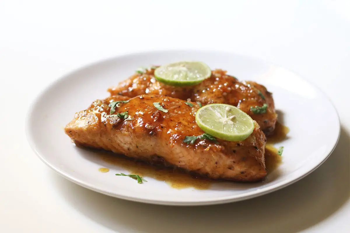 Lemon Honey Glazed Salmon