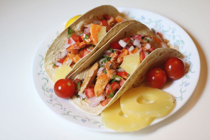 Chicken Tacos with Mayo Chili Sauce