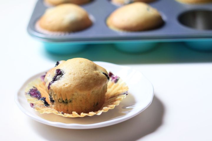 Eggless Blueberry Muffins main picture