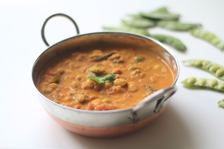 Pachai Mochai Curry / Fresh Field Beans Curry