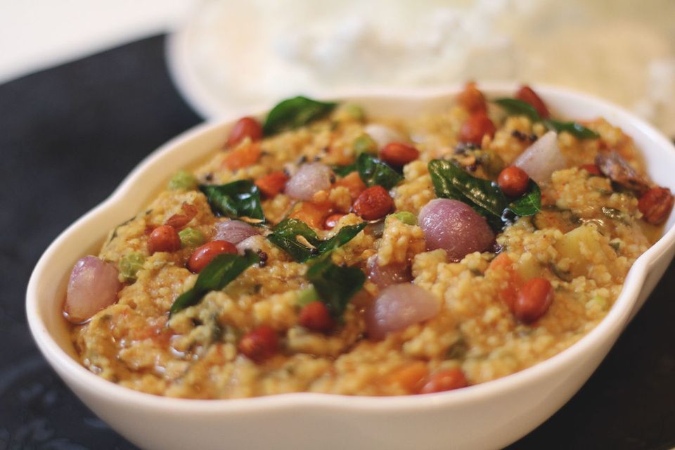 Millet Bisi Bele Bath - Diabetic Lunch Recipe - The Indian Claypot