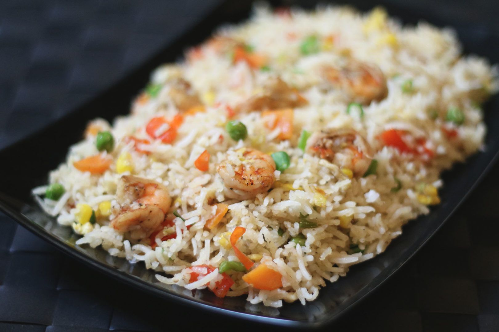 Prawn Fried Rice - Indo Chinese Recipe - The Indian Claypot