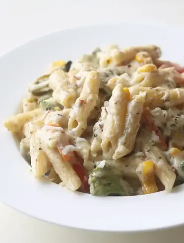 Penne Pasta with Minced Chicken - The Indian Claypot