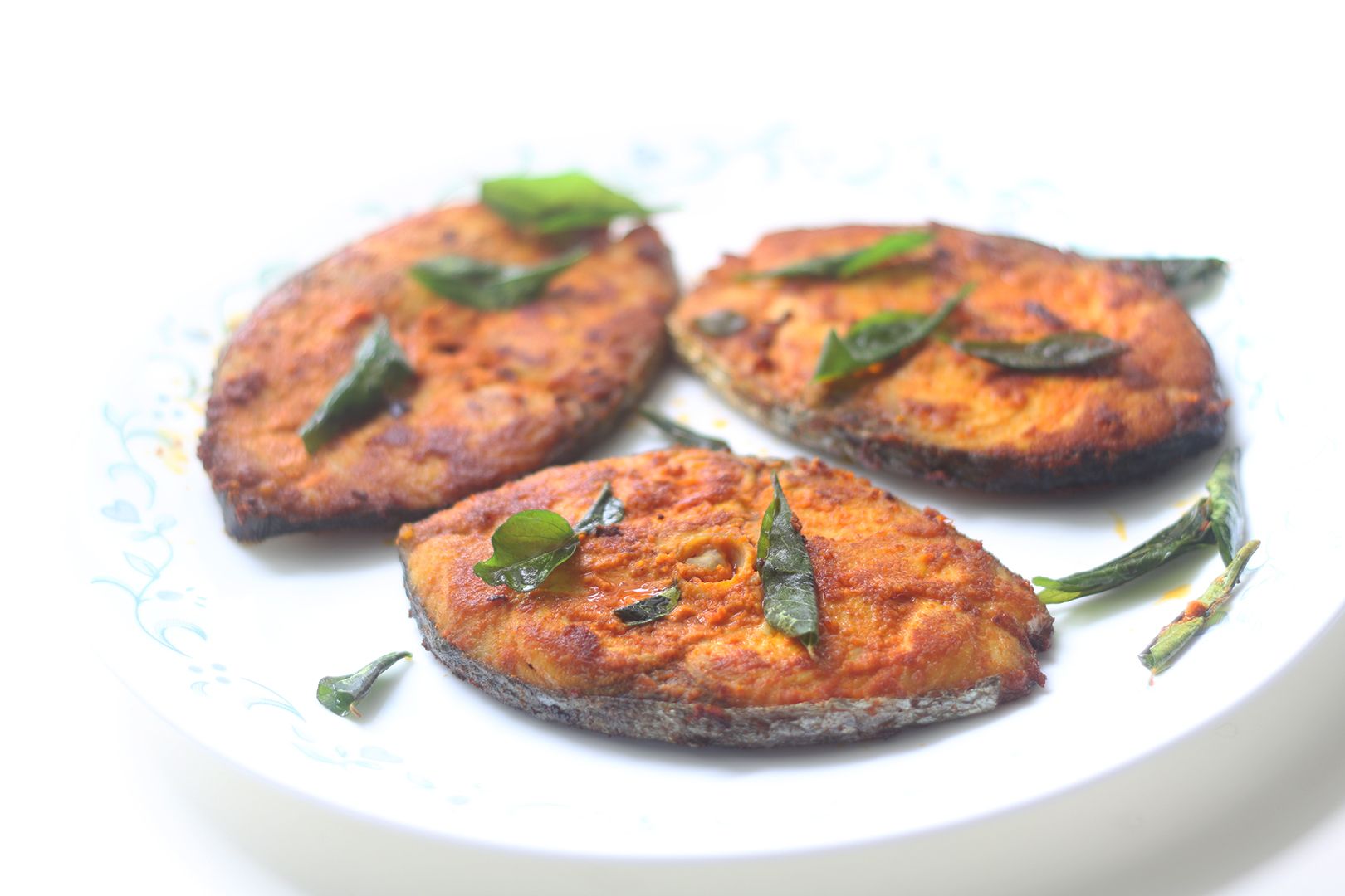 Pan Fried King Fish Steak Recipe - Healthy Fish Fry - The Indian